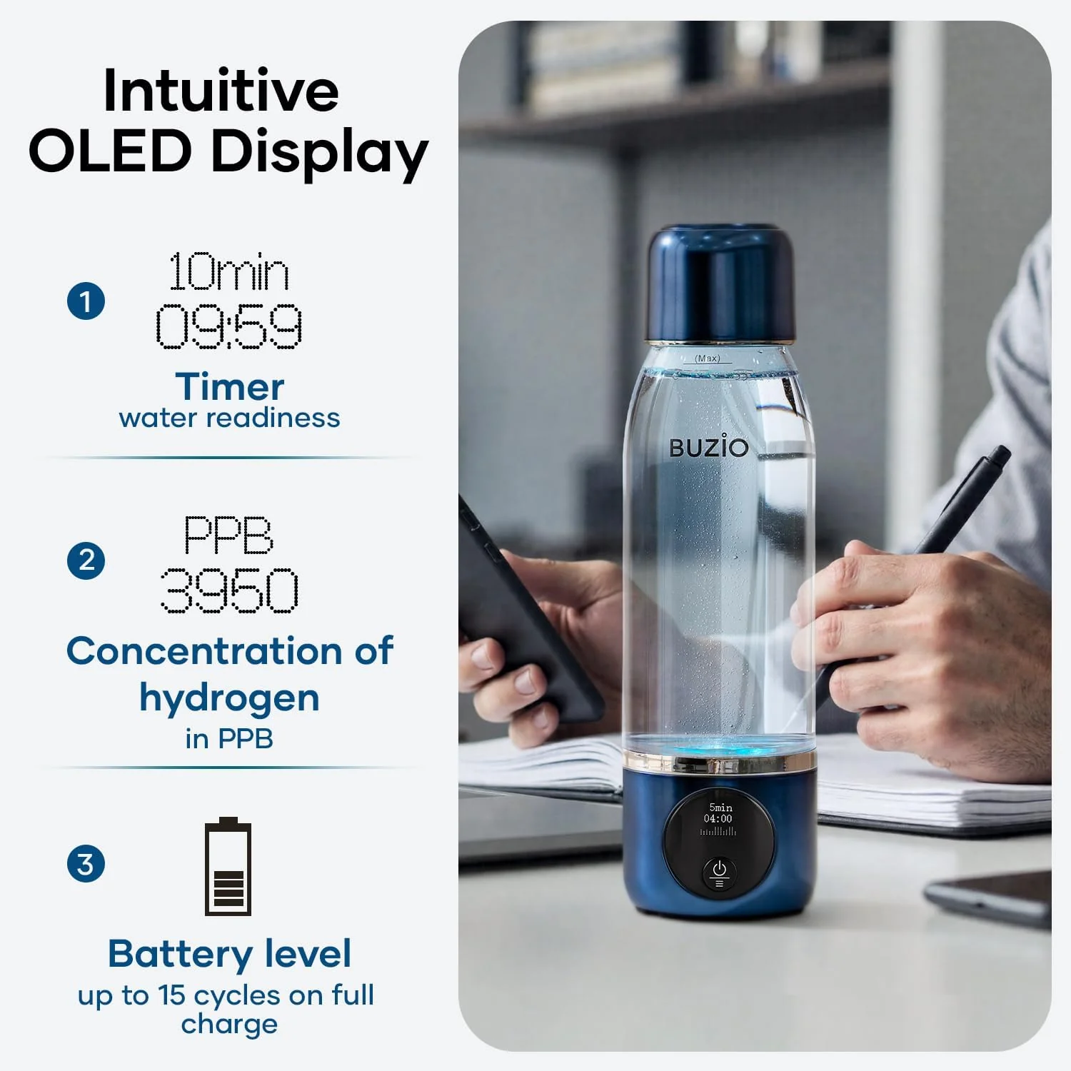2 Pack Hydrogen Water Bottle - Image 5