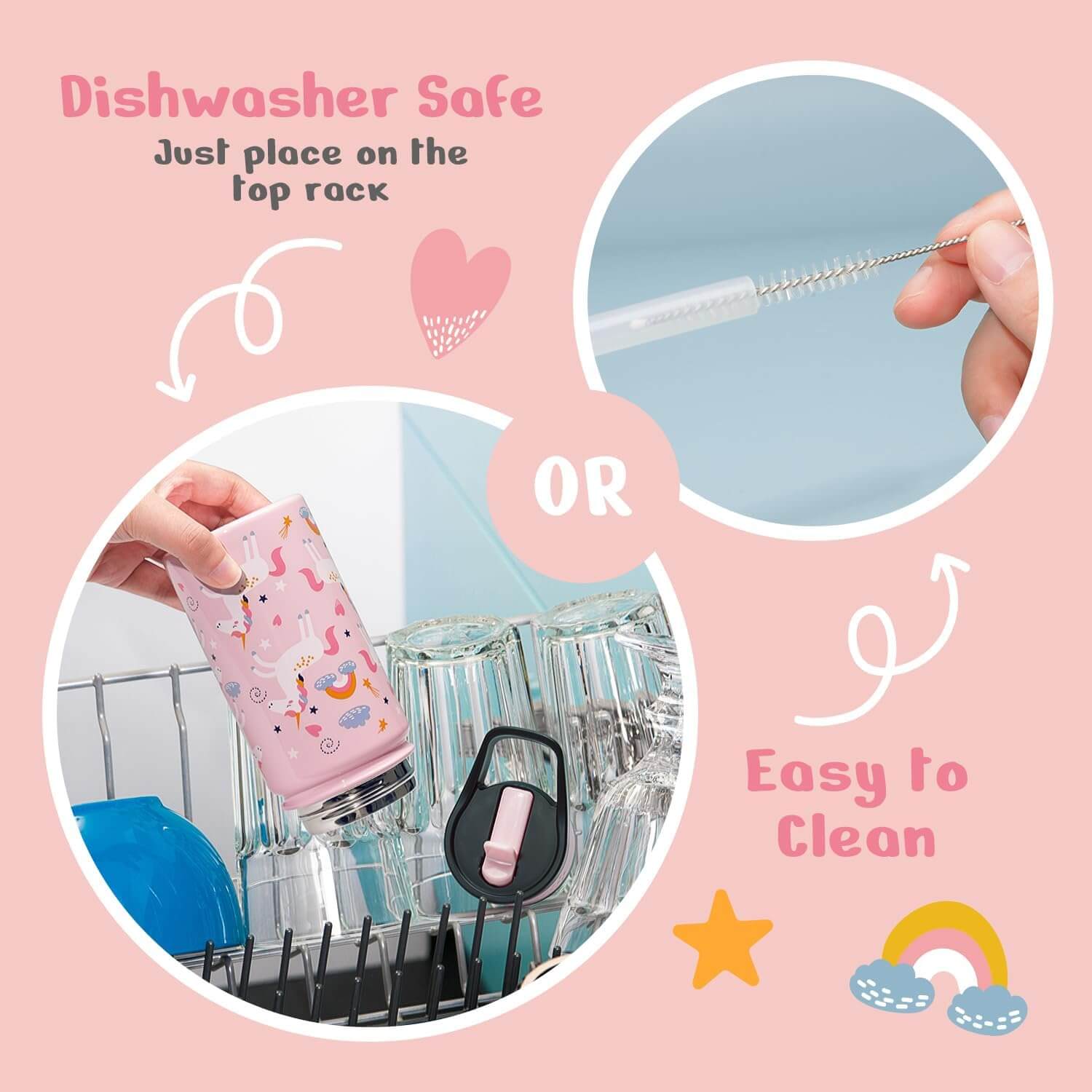 2 Pack Kids Water Bottle - Image 6