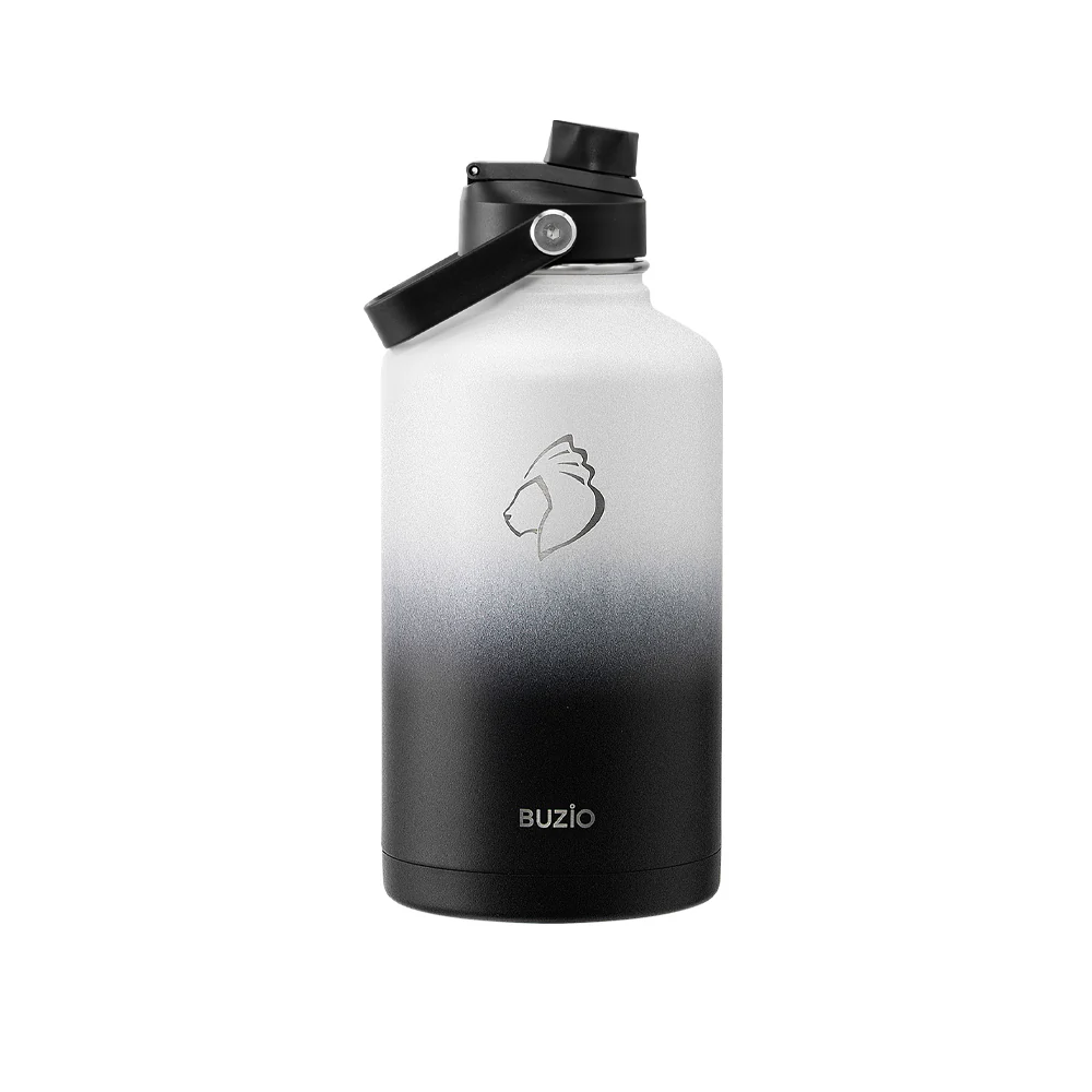Insulated Water Bottle With 2 Lids | 64oz | Day & Night - Image 3