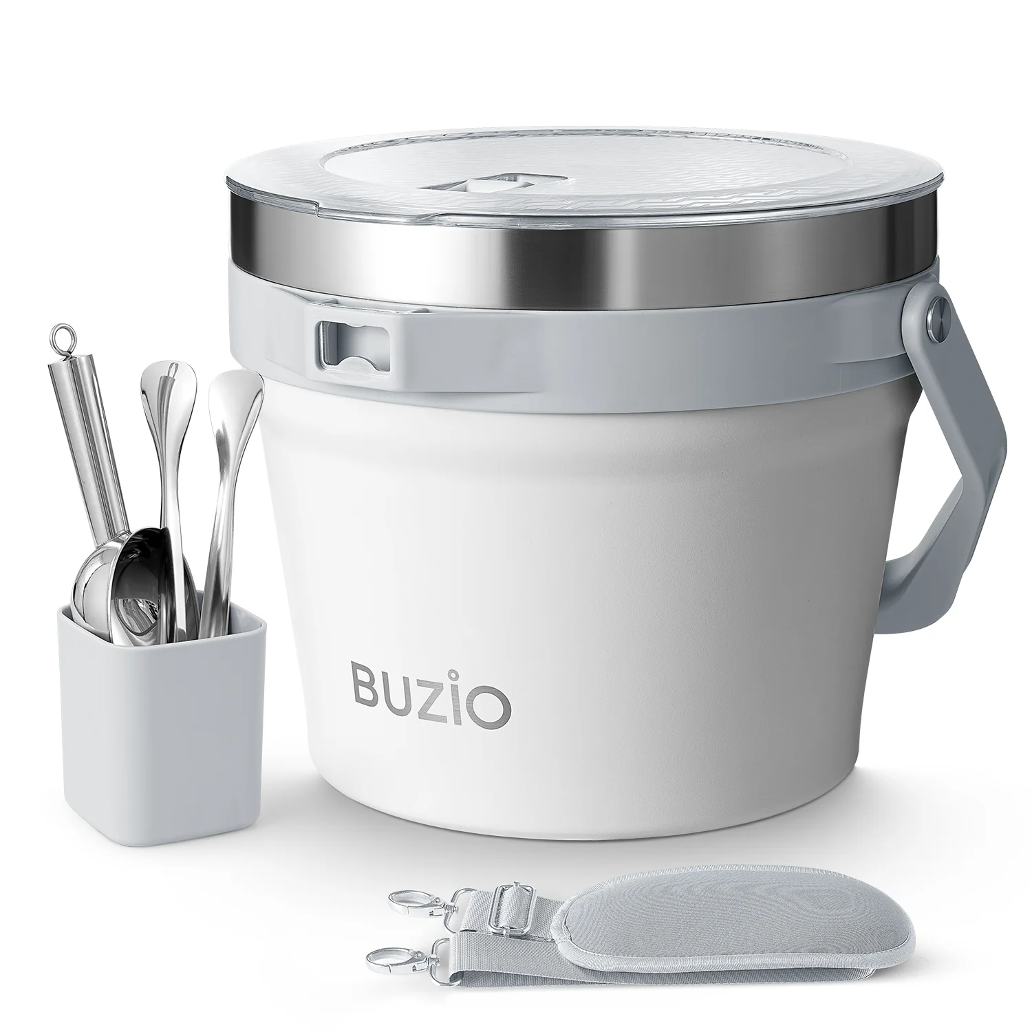 7.4 Qt/7 L Insulated Ice Bucket with Lid and Scoop & Tongs for Parties - Image 24