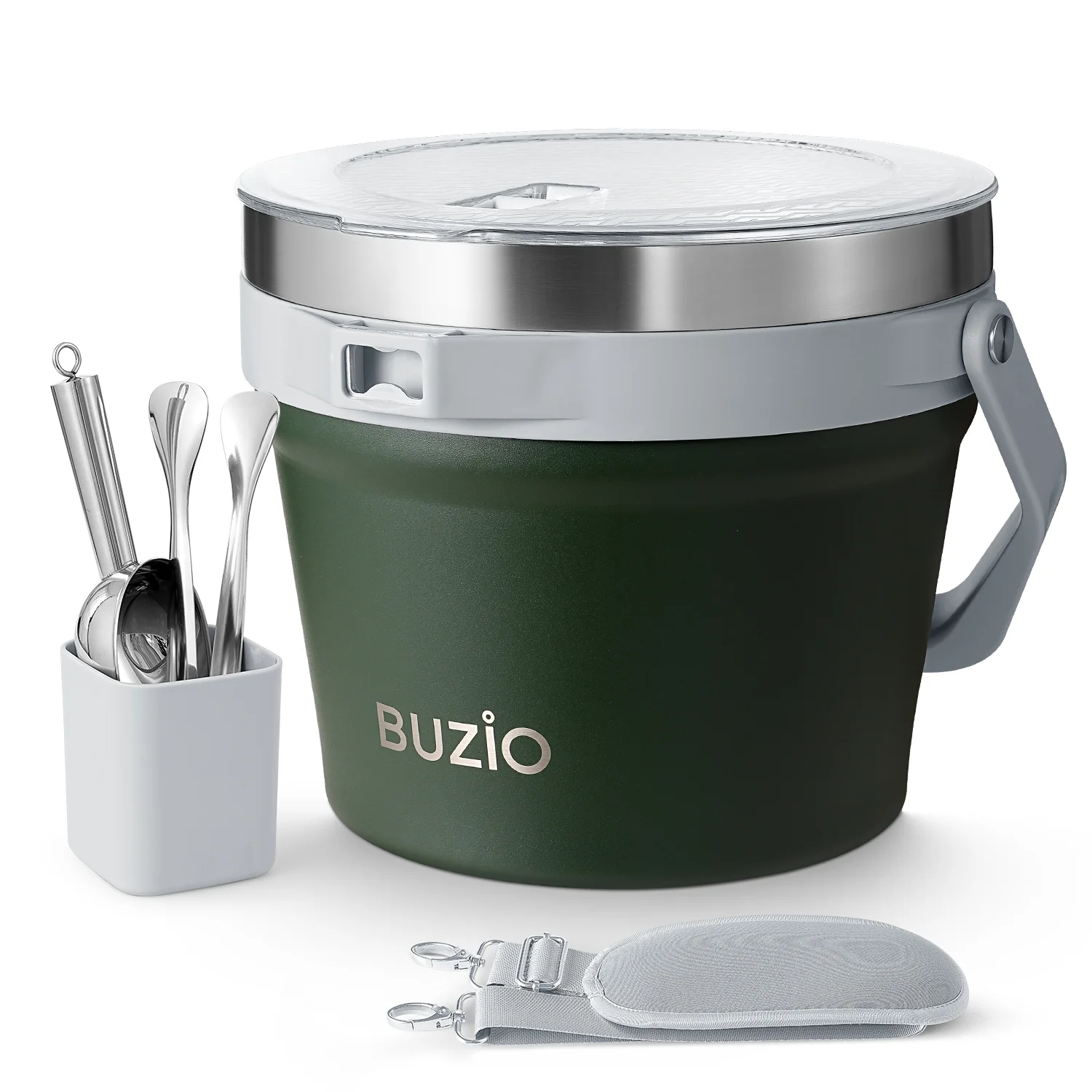 7.4 Qt/7 L Insulated Ice Bucket with Lid and Scoop & Tongs for Parties - Image 9