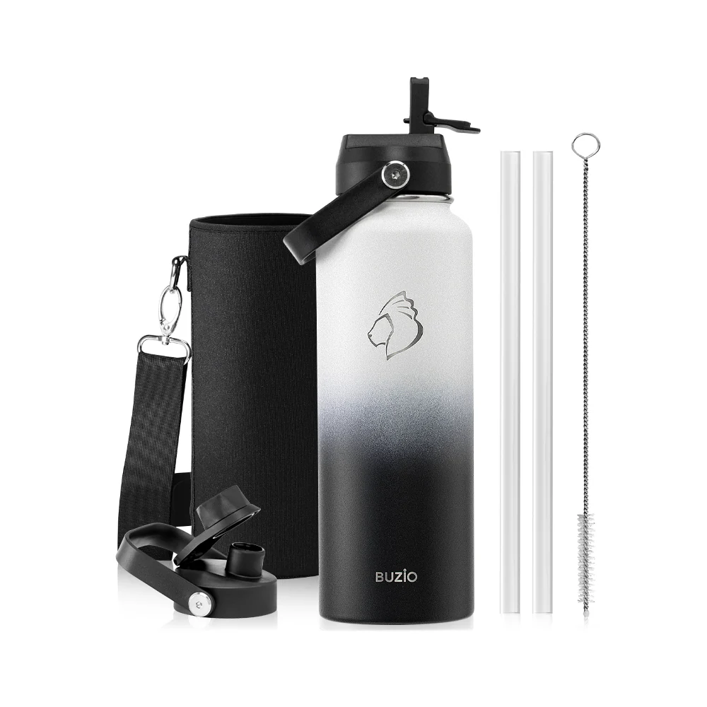 Insulated Water Bottles with 2 Lids | 24oz - 128oz - Image 14