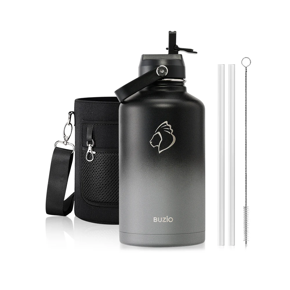 Insulated Water Bottles with 2 Lids | 24oz - 128oz - Image 81