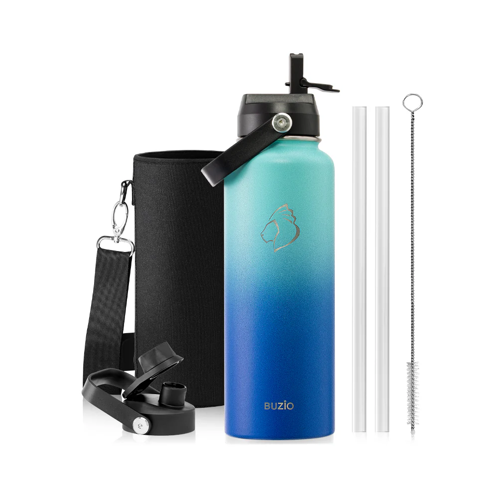 Duet Series Water Bottles with 2 Lids | 40oz - Image 16
