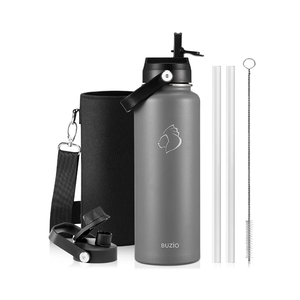 Insulated Water Bottles with 2 Lids | 24oz - 128oz - Image 22
