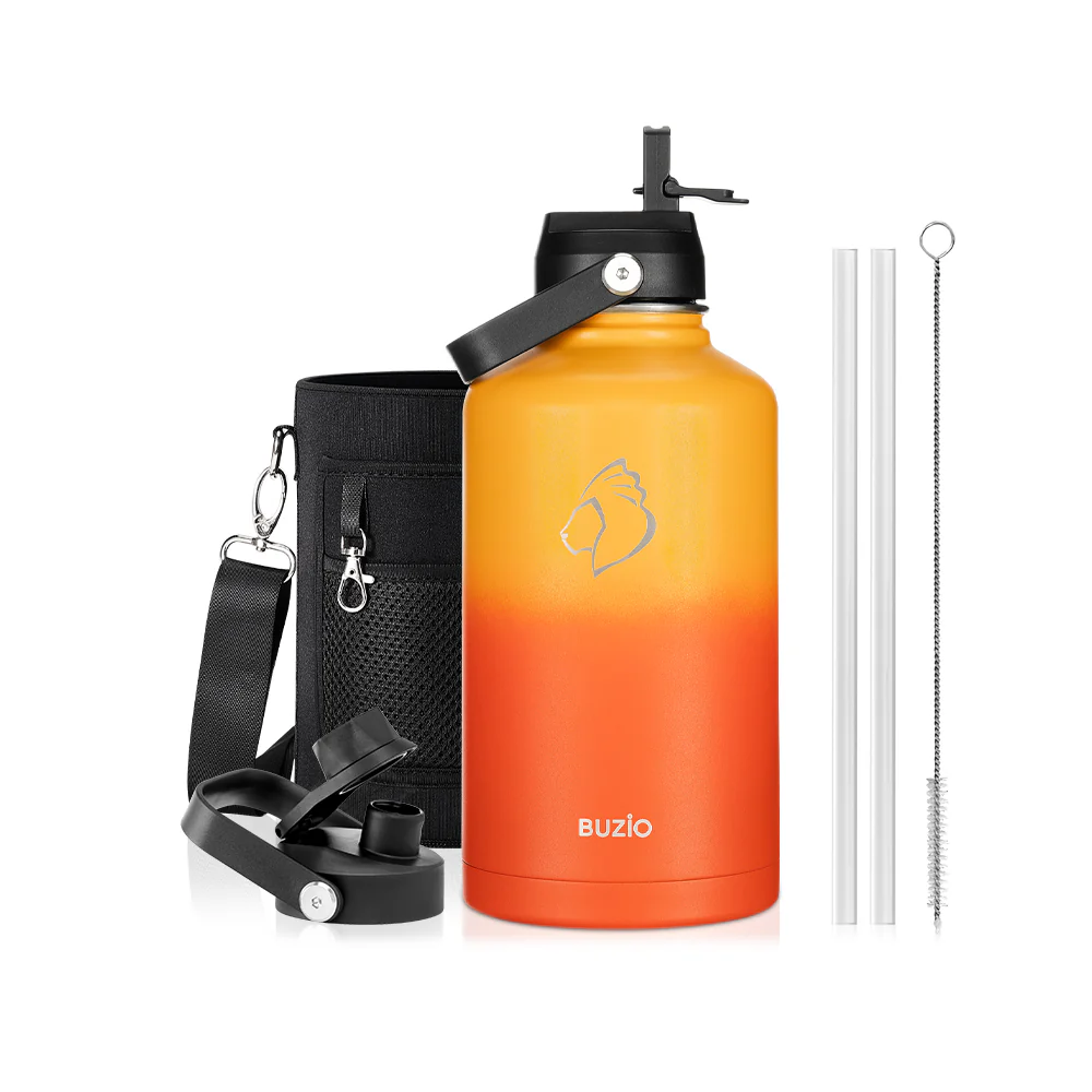 Insulated Water Bottles with 2 Lids | 24oz - 128oz - Image 84