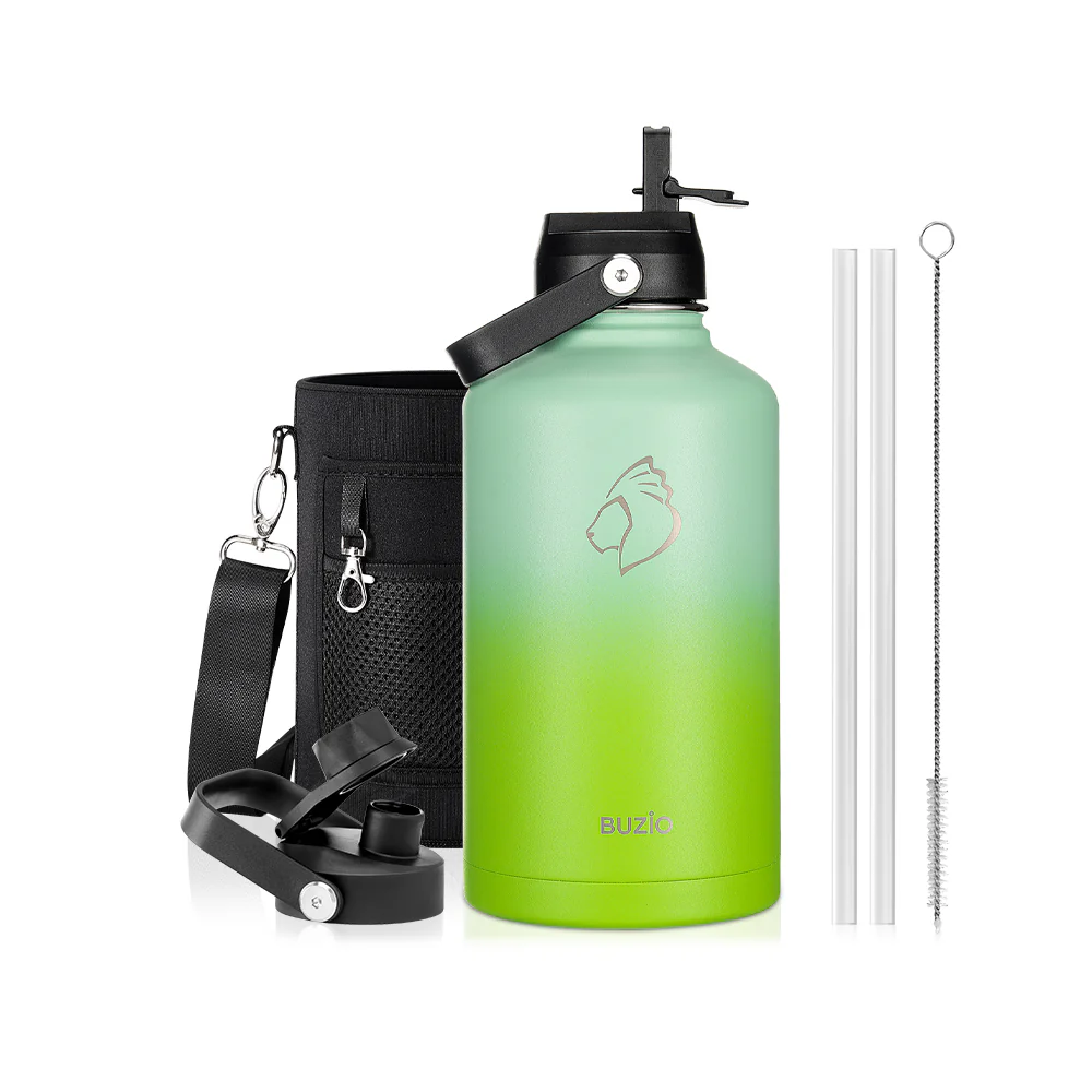 Insulated Water Bottles with 2 Lids | 24oz - 128oz - Image 83