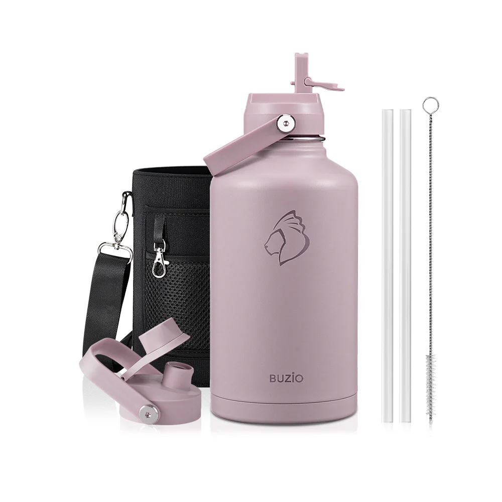 Insulated Water Bottles with 2 Lids | 24oz - 128oz - Image 85