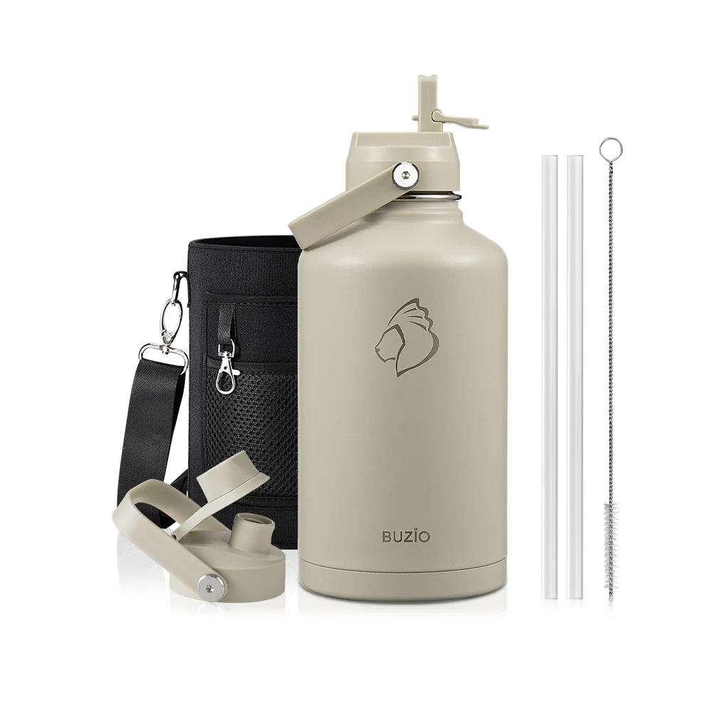 Insulated Water Bottles with 2 Lids | 24oz - 128oz - Image 87