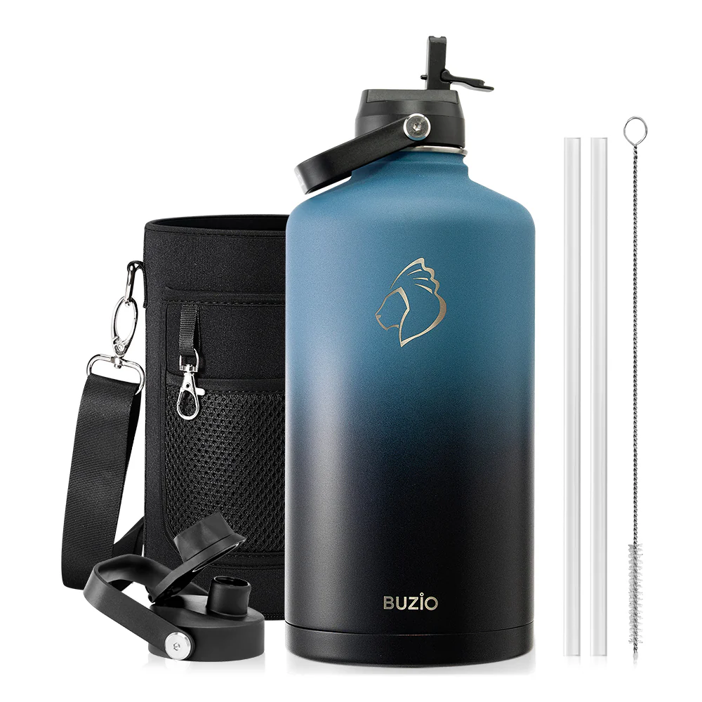 Insulated Water Bottles with 2 Lids | 24oz - 128oz - Image 108