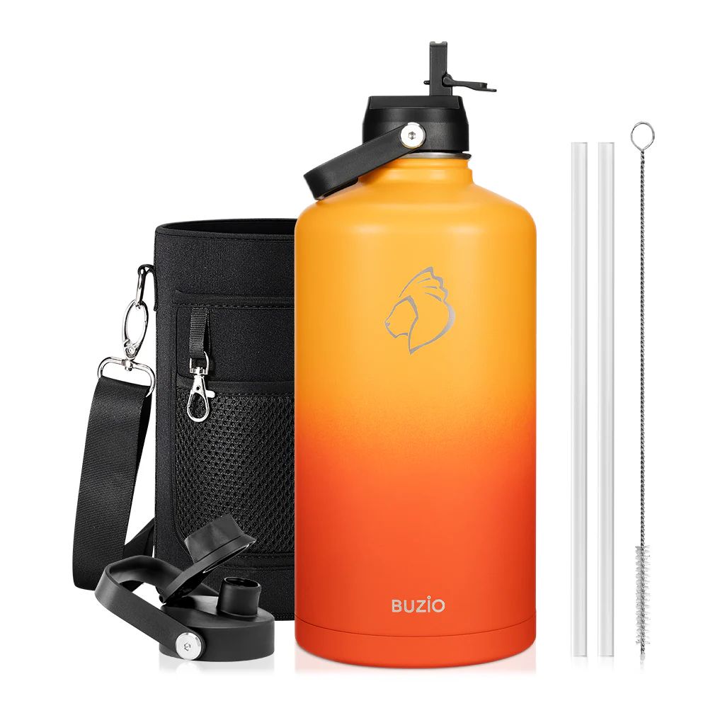 Insulated Water Bottles with 2 Lids | 24oz - 128oz - Image 117