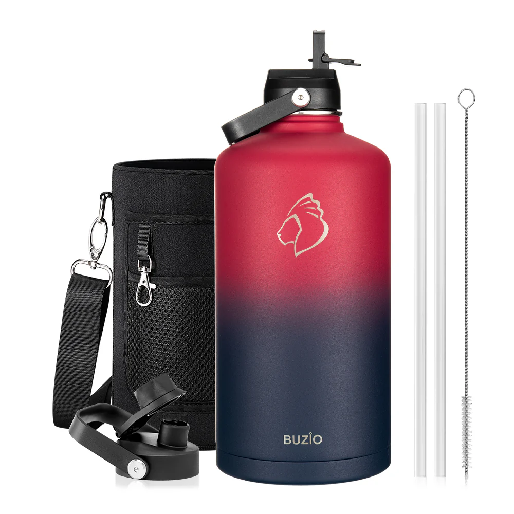 Insulated Water Bottles with 2 Lids | 24oz - 128oz - Image 115