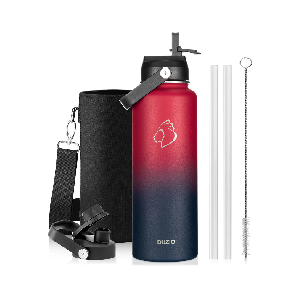Insulated Water Bottles with 2 Lids | 24oz - 128oz - Image 15