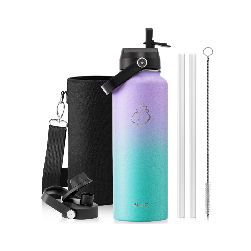 Insulated Water Bottles with 2 Lids | 24oz - 128oz - Image 9