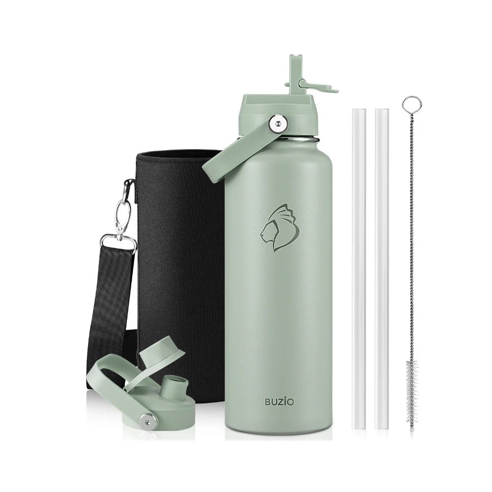 Insulated Water Bottles with 2 Lids | 24oz - 128oz - Image 19