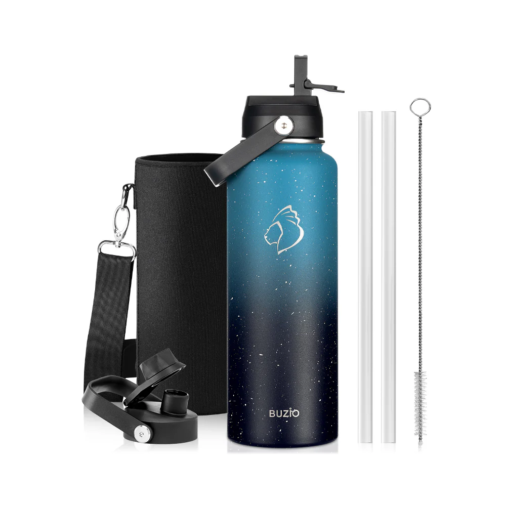 Insulated Water Bottles with 2 Lids | 24oz - 128oz - Image 24