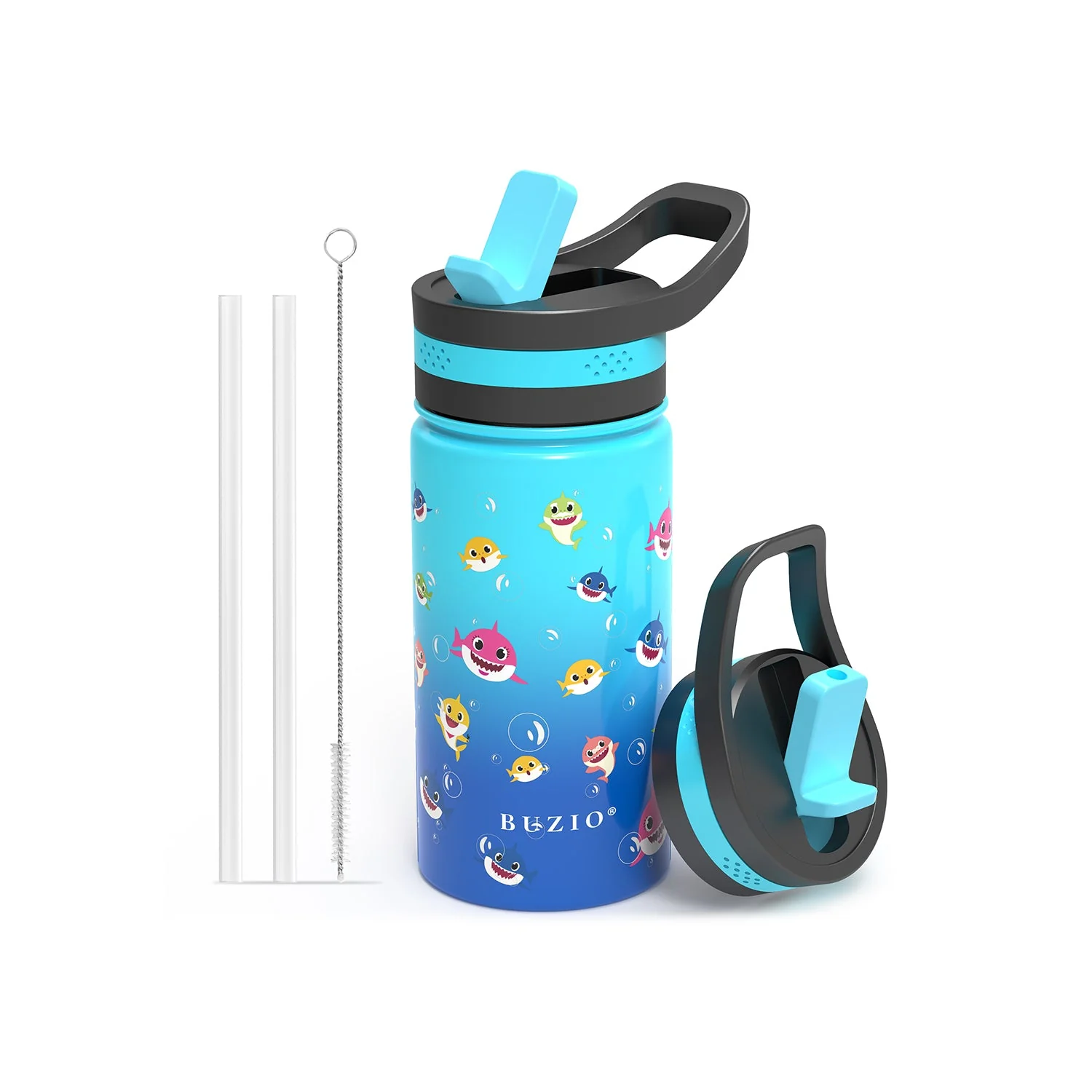 Insulated Water Bottle with Straw Lid for Kids | 14oz - Image 13