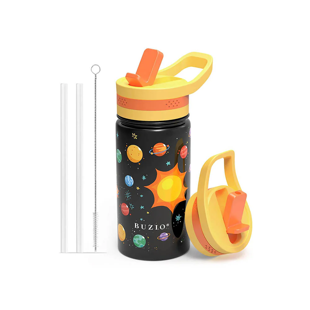 Insulated Water Bottle with Straw Lid for Kids | 14oz - Image 17