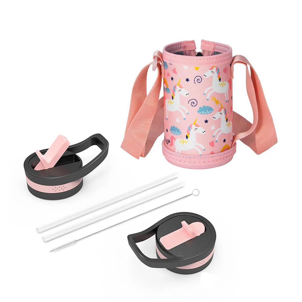 Insulated Water Bottle with Straw Lid for Kids | 14oz - Image 23