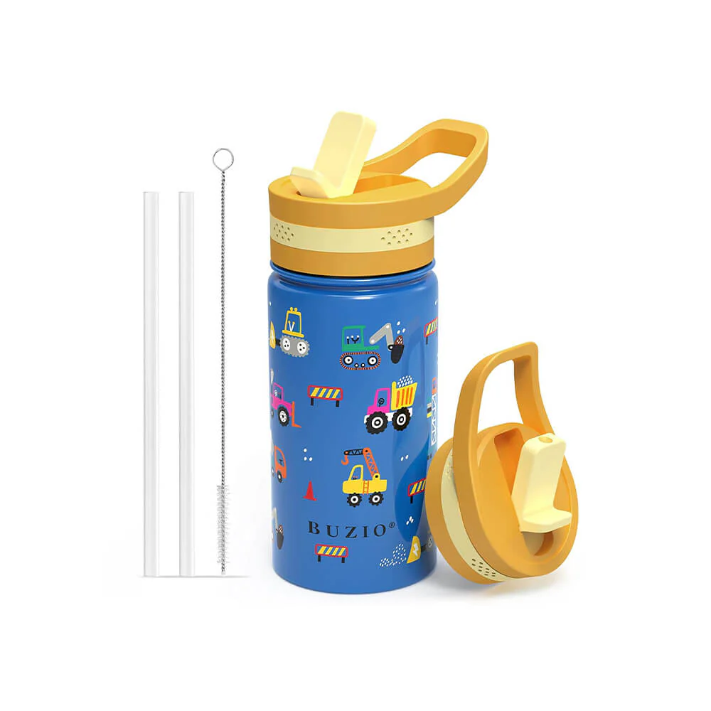 Insulated Water Bottle with Straw Lid for Kids | 14oz - Image 9