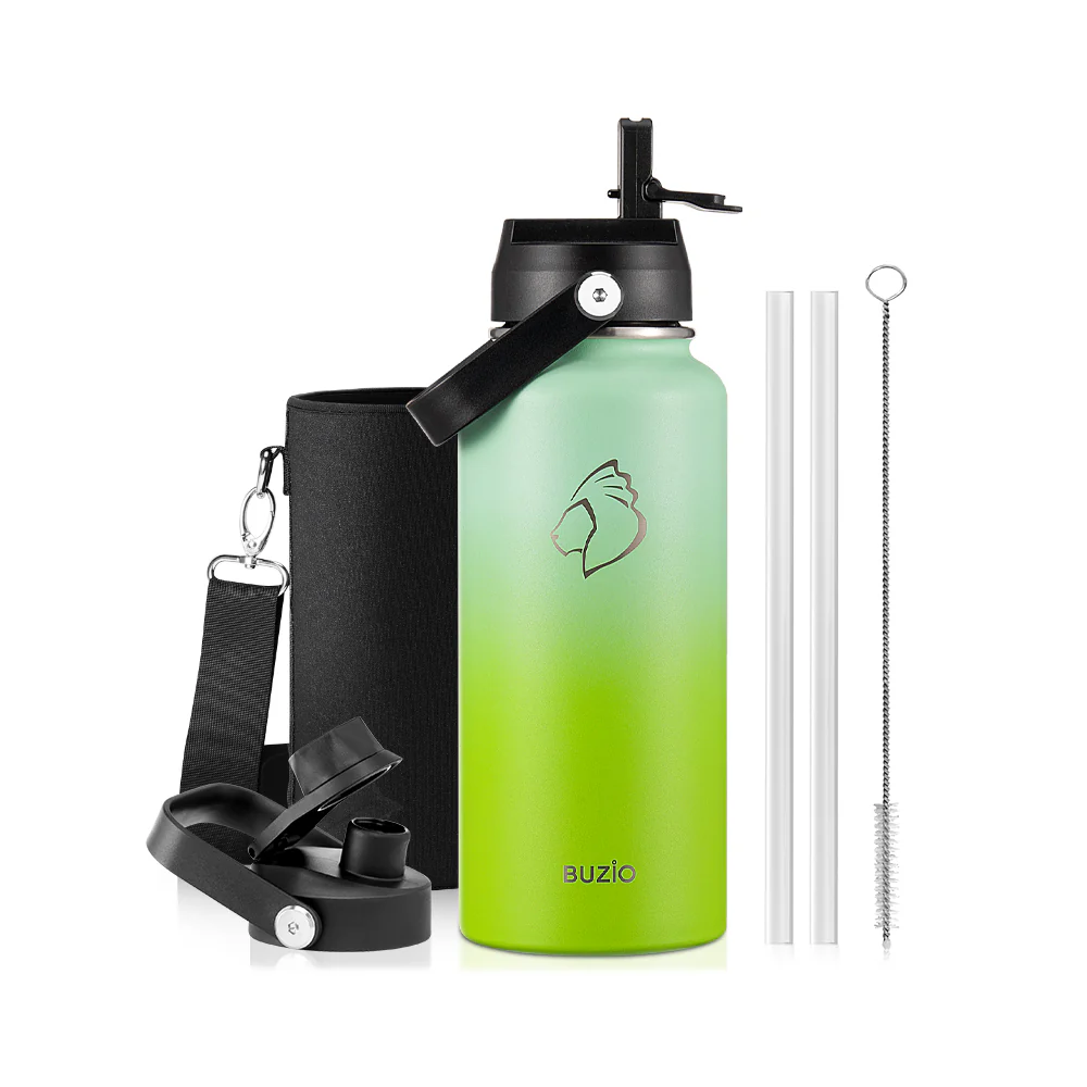 Insulated Water Bottles with 2 Lids | 24oz - 128oz - Image 62