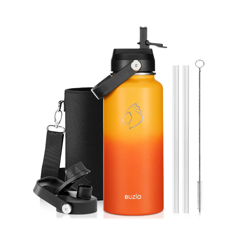 Insulated Water Bottles with 2 Lids | 24oz - 128oz - Image 63