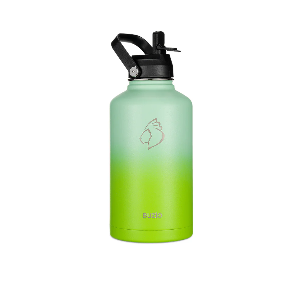 Insulated Water Bottles with 2 Lids | Gradient Green| 64oz - Image 3