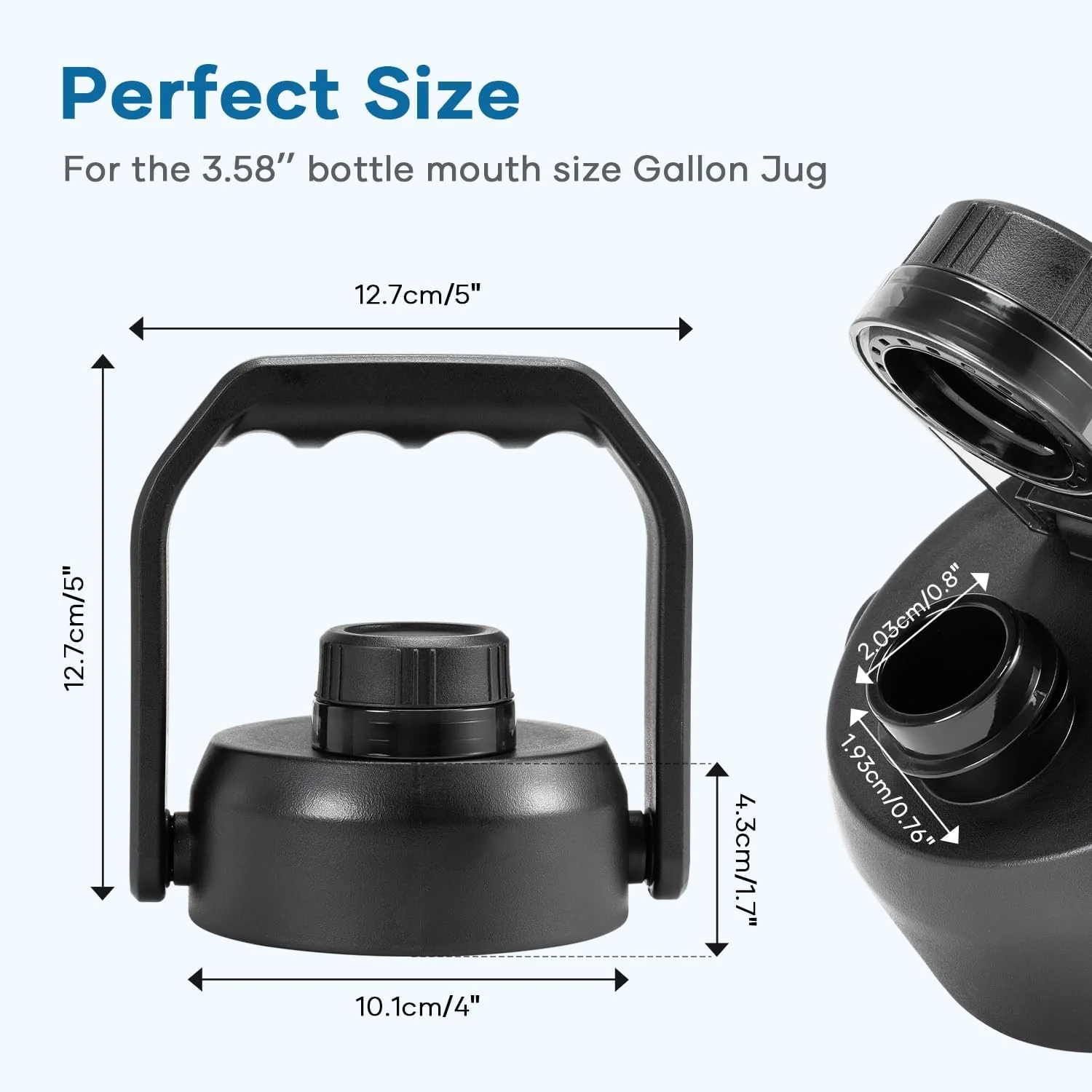 Replacement Spout Lid for 3.58” Diameter 128oz/196oz Gallon Jug - Image 3
