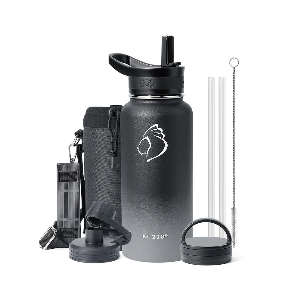 Trio Series Water Bottle with 3 Lids | 32oz - Image 11