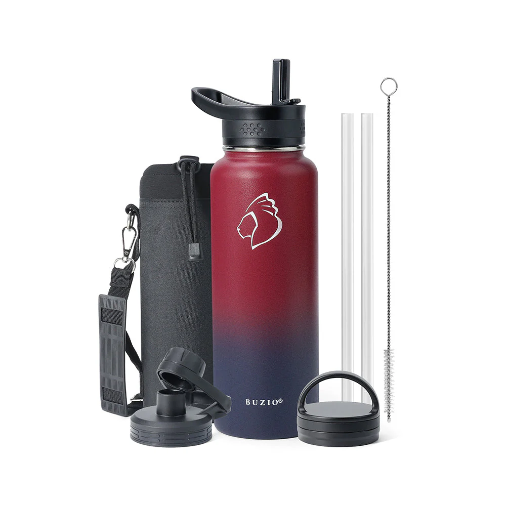 Trio Series Insulated Water Bottle with 3 Lids | 32oz - 64oz - Image 17