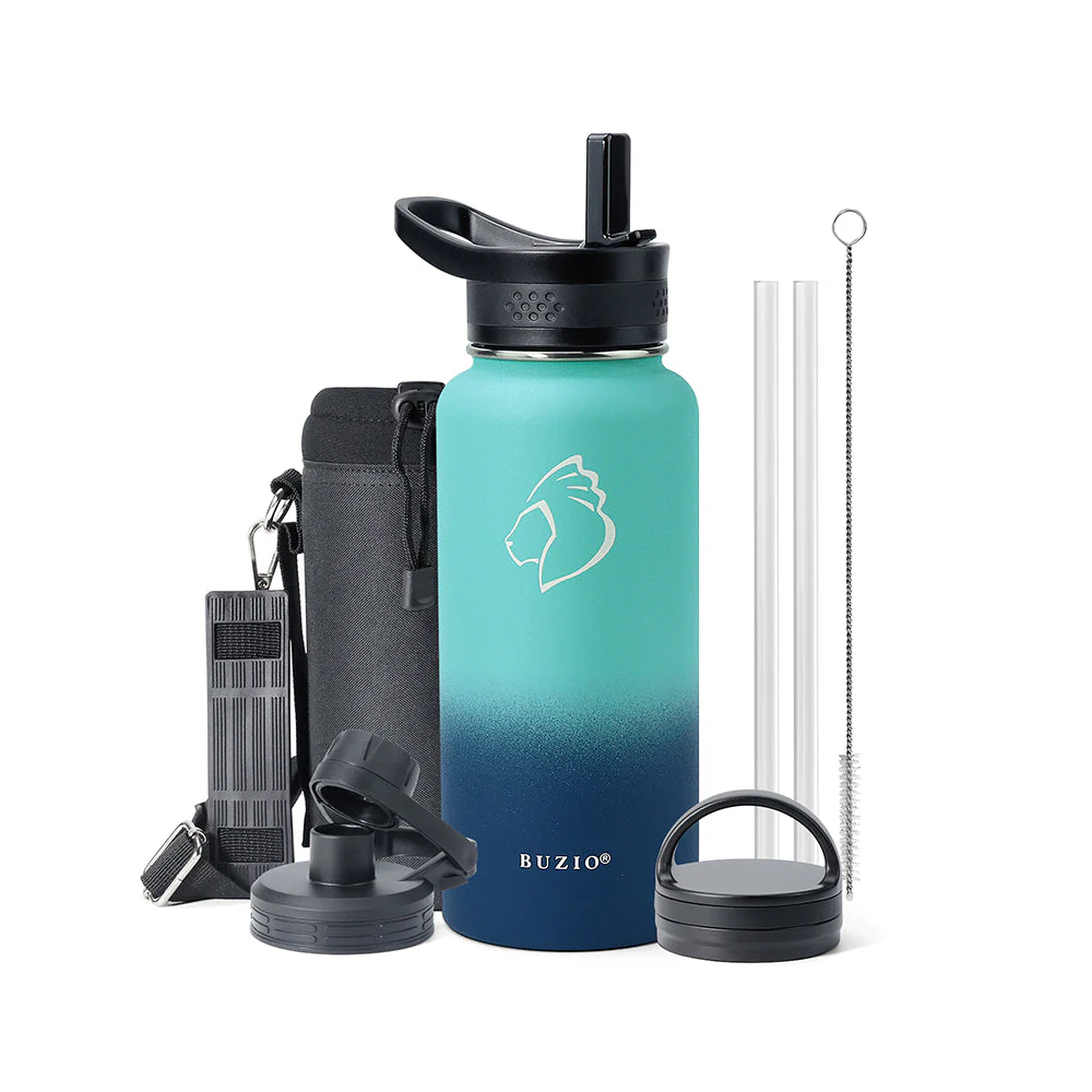 Trio Series Insulated Water Bottle with 3 Lids | 32oz - 64oz - Image 8